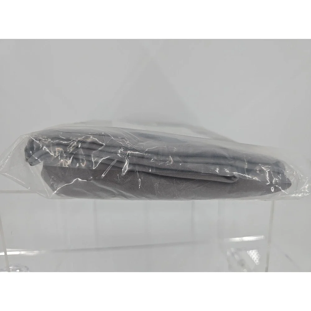 H.VERSAILTEX Solid Blackout Energy Efficient‎ Tie Up Shades Dove Gray 42